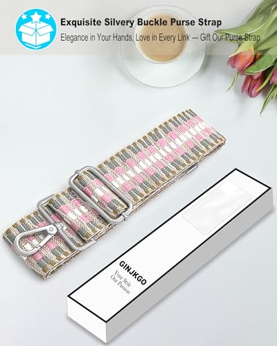 Image of Silvery Purse Straps Replacement Crossbody - Guitar Strap for Purse Crossbody
