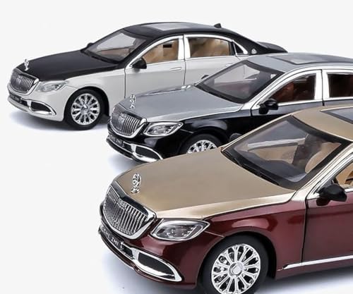 Magicwand 1:24 Scale Die-Cast 2025 Maybachh AMG-GLS600【Large】 with 6 Openable Doors,Pull Back Action, Glowing Grill,Working Headlights & Tail Lights【Colors as Per Stock】【Pack of 1】