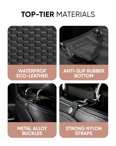 image for Owleys Kick Mat Back Seat Protector - Car Back Seat Cover for Kids Fee