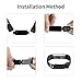 Aneken Replacement Band ID115Plus HR Adjustable Strap for Smart Bracelet Fitness Tracker, 2 Pack (Black)