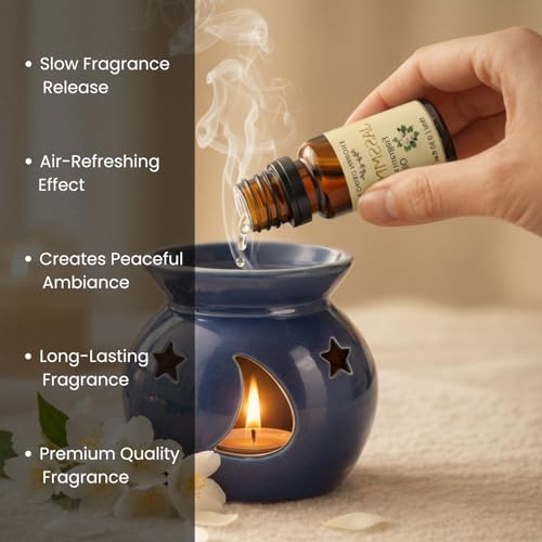Image of Floryn Decor 15ml Aroma Oil Fragrance Oil for Diffuser, Candles, Soap & Aroma Therapy | Long Lasting Floral Scent | Premium Concentrated Aroma Oil (Jasmine)