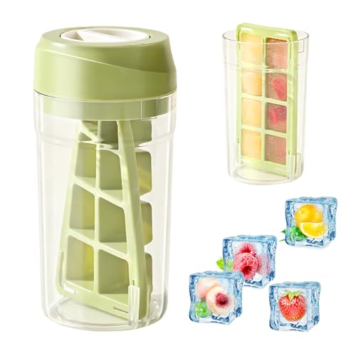 DecorDwell - Bac à Glaçons, Moule à Glaçons, Gobelet à Glaçons Rotatif, Gobelet à Glaçons Grande Capacité, Seau à Glace Reutilisable Machine à GlaçOns, pour Whisky, Cocktail, Glaces, CongéLateur, Boissons