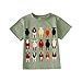 MODNTOGA Toddler Boy Cute Cow Graphic T-Shirt Kids Baby Funny Cow Print Farm Shirt Little Cowboy Short Sleeve Summer Tee Tops (Green, 4-5 Years)