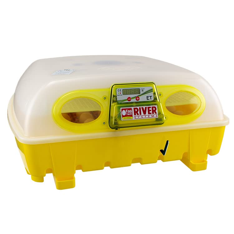 Incubadora digital semiautomática ET49 con aditivo antibacteriano Biomaster™ - River Systems - Capacidad 49 huevos de tamaño mediano 0 196 pequeños