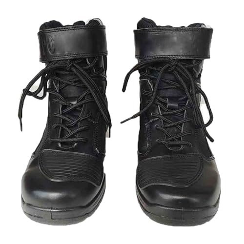 Yummsion Botas de Moto,Botas Moto Impermeables,Botas Moto Mujer,Botas Moto Hombre de cueros,Cómodo y Transpirable,Antideslizante y Resistente al Desgaste,para Uso táctico,Militar,de Combate,Caza