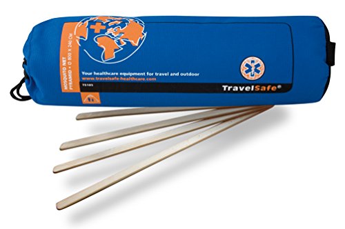 Moustiquaire Pyramide 2 Pers TravelSafe contre piqures insectes chambre