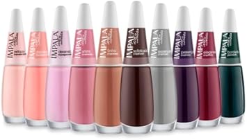 KIT COMPLETO NOVA COLECAO ESMALTE IMPALA A COR DA MODA