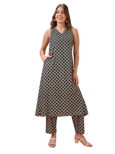 Image of Globus Women Kurta Set (3641109001 White S)