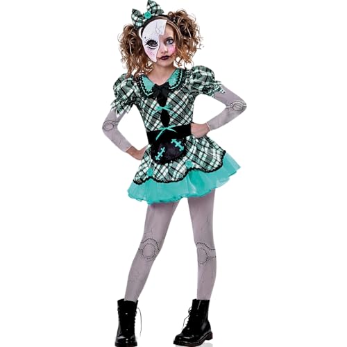 Disfraz completo vestido muñeca aterradora miniatura 1