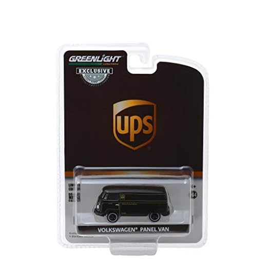 Greenlight Modelo Furgoneta UPS Volkswagen Panel Van 7cm Type 2 Escala 1/64 Original