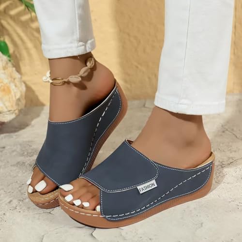 Wedge Sandals Women 2025 Open Toe Sandals Espadrilles Orthopedic Dressy Casual Boho Summer Beach Platform Sandals Women2