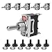 Heavy Duty Rocker Toggle Switch 15A 250V 20A 125V SPST 2 Pin ON/Off Switch Metal Bat Waterproof Boot Cap Cover - 6 Pack by MXRS