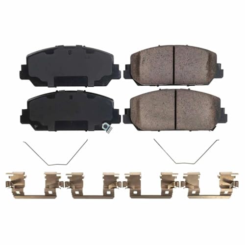Image of PowerStop Front Brake Pads for Acura ILX 2021-22 - Z17 Ceramic Brake Pads with Installation Hardware, 17-1697N