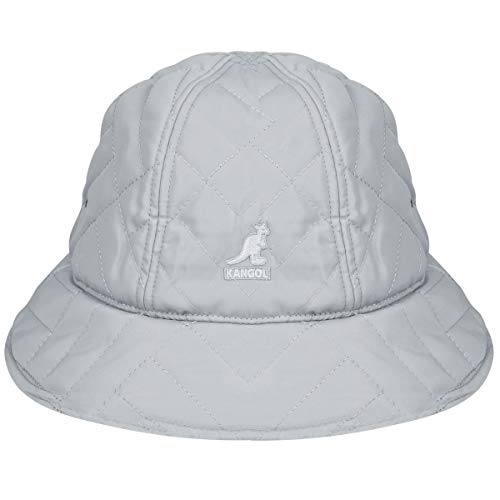 Kangol Quilted Casual Hut Glockenhut Stoffhut Stepphut Damen - mit Futter Winter Herbst-Winter - S (54-55 cm) grau