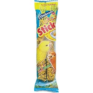 Vitakraft Canary Egg & Honey Treat Sticks 2 Pack, 1.4 Ounce