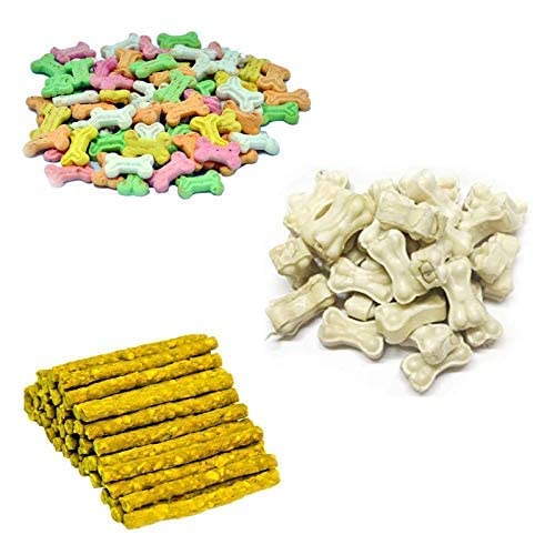 Woofy Dog Treat 3 Inch 500g Bone for Dogs, 450g Chicken Munchy Stick and 1 Kg Assorted Multi-Flavoured Biscuit (B0B6GD7F7R) Amazon Price History, Amazon Price Tracker