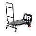 VEVOR Aluminum Folding Hand Truck, 2 in 1 Design 300 Lbs Capacity, Heavy Duty Industrial Collapsible cart, Dolly Cart with Rubber Wheels for Transport and Moving in Warehouse, Supermarket, Garden