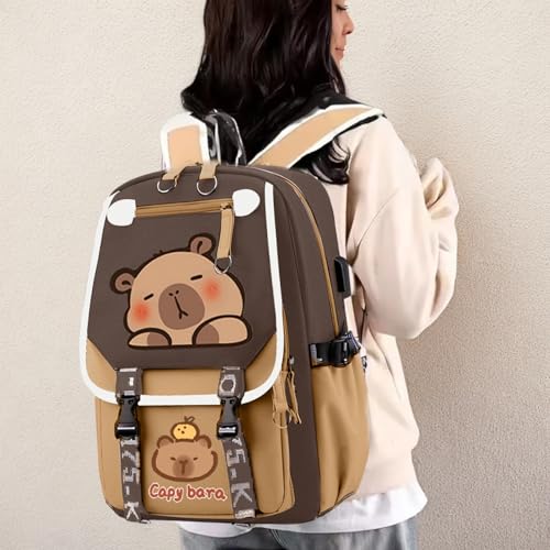 Sac à dos capybara imperméable NIDONE pour écoliers et enfants - 5
