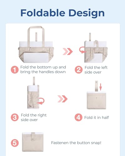 BAGSMART Travel Tote Bag for Women, Foldable Beach Bag With Zipper, 30L Large Gym Tote for Everyday2