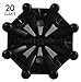 Softspikes Pulsar Golf Cleats Pins - 20 Count Clamshell, Black