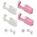 Orglace Ear Piercing Kit Disposable Self Ear Piercing Kit Safety 4 Pack Ear Piercing Gun Kit Tool with 5mm Earring Studs
