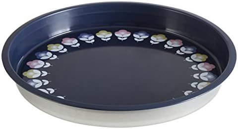 Premier Housewares Stellar Serving Tray, Round, Tin, Blue, 33 x 33 x 4 cm