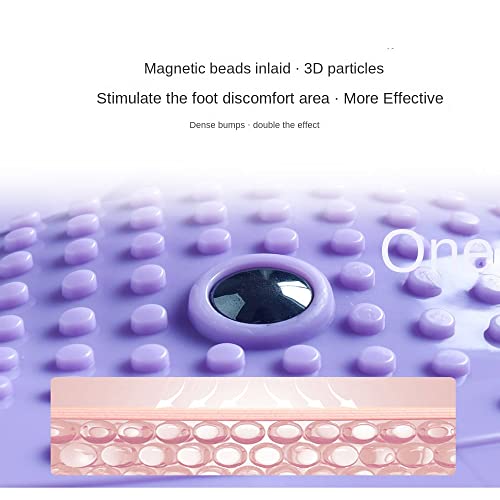 Máquina de masaje podal con puntos de acupresión, disco giratorio para cintura y abdomen, para reducción de grasa (Morado) miniatura 6