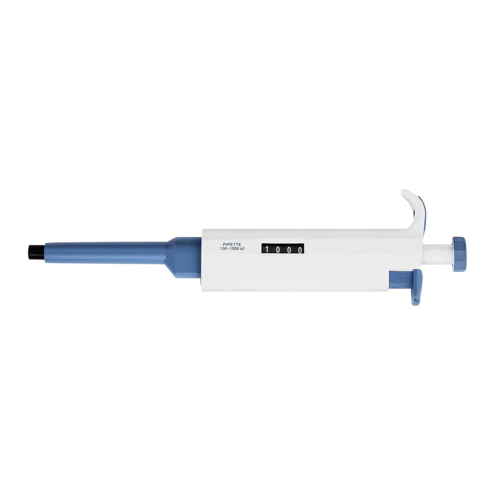 Steinberg Systems Micropipette Pipettor Pipette SBS-PIP100 (Volumenbereich 100-1000 µl, Volumenstufen 5 µl, präzise 4-stellige Anzeige, inkl. 100 Spitzen)