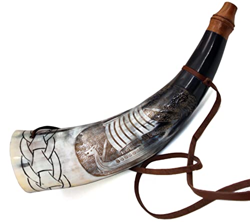 Viking War Horn - 40.6 cm  N og gybg - v~Anh {[gz[ oCLO k Ñz[ bp neBOc[ BATTLE BLOWING VIKING BUGLE ؐX^ht