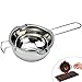 yyuezhi Melting Pot in Acciaio Inossidabile di Alta qualità Burro di Cioccolato Melting Pot Universale Caldaia Doppia Universale in Acciaio Inossidabile Melting Pot Universale 400 ml Melting Pot