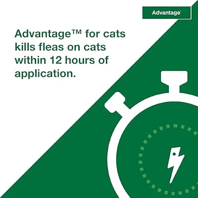 Advantage Topical Cat Flea Treatment and Prevention for Small Cats 2-9 lbs. | Apply Flea Drops Monthly | 2 Treatments
