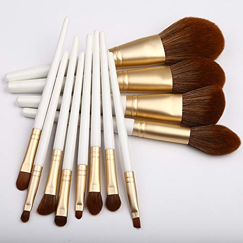 Preisvergleich Produktbild Make Up Pinsel Set 13pcs Professionelles Schminkpinsel Premium Synthetisches Haar Kosmetikpinsel mit Tragbare Kosmetiktasche Kosmetikpinsel mit Echten Holzgriffen Vegan