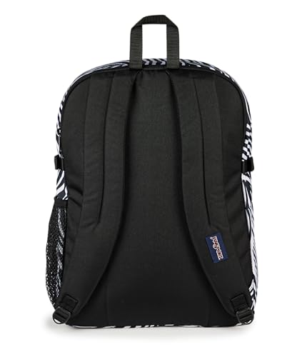 Image of JanSport Main Campus Backpack - Travel or Work Backpack with 15-Inch Laptop Sleeve and Dual Water Bottle Pockets, Surreal Swirlies