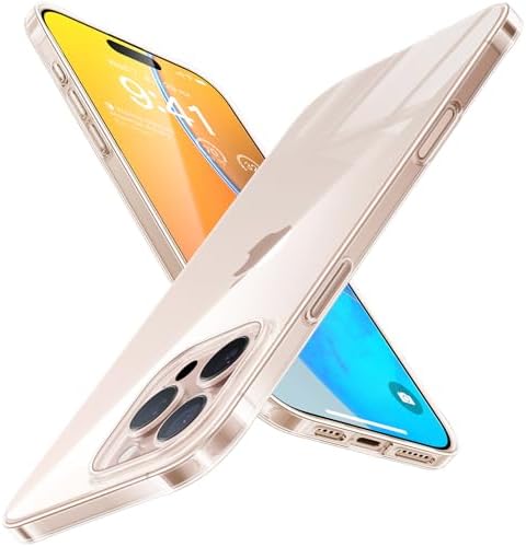 TORRAS Slim Fit for iPhone 16 Pro Max Case Clear, Thin, Pocket Friendly