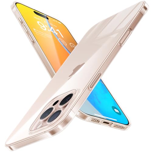 Image of TORRAS Slim Fit for iPhone 16 Pro Max Case Clear, Thin, Pocket Friendly