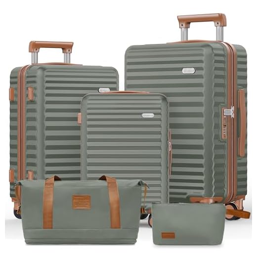 Best luggage brands for cheap SHOWKOO 5-Piece Travel Luggage Set