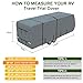 Mofeez Travel Trailer RV Cover, Extra-Thick Upgraded 7 Layers for Camper Cover 20'-22' Windproof Waterproof Rip-Stop Camper Cover with Adhesive Repair Patches, 2Pcs Extra Straps & 4 Tire Covers
