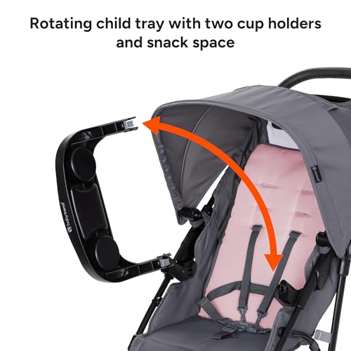 Image of Baby Trend Venture 3-Wheel Stroller Travel System, Dash Pink