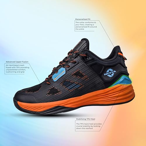 Image of Nivia SKYRUSH Basketball Shoes /Air Ventilated Mesh Fused with TPU /Multidirectional Outsole /Responsive Duo Foam Midsole