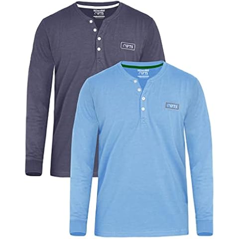 Camisetas henley de manga completa para hombre de FULL TIME SPORTS Cover