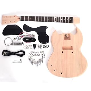 Guitare en Kit Gaucher – S – Double Cut Junior - Les Beatles, Paul McCartney, John Lennon, RIngo Starr, George Harrison