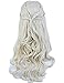 Angelaicos Women's Long Wavy Blonde Wig Halloween Costume Cosplay Party Braids Wigs
