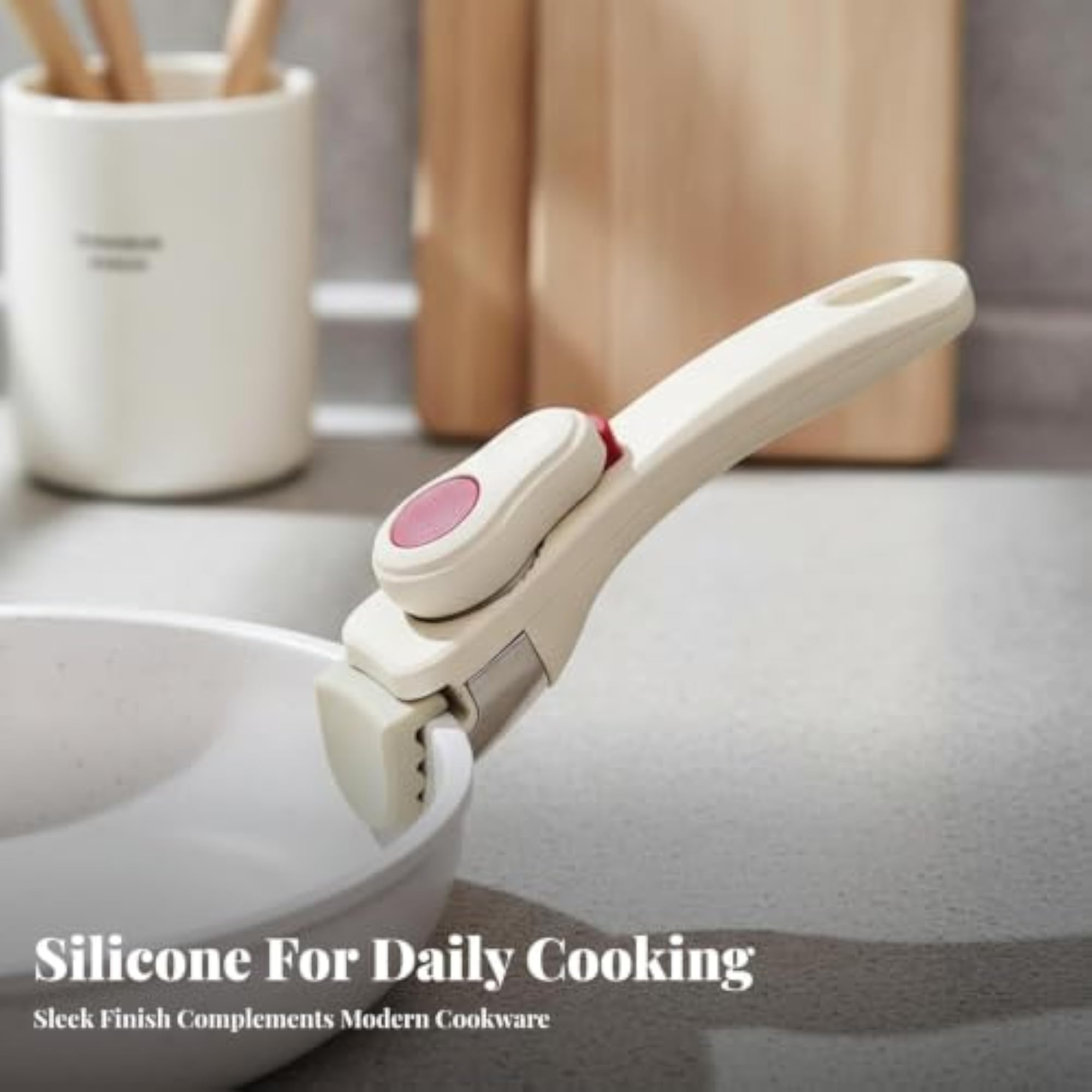 Silicone Detachable Cookware Handle, Versatile Kitchen Tool