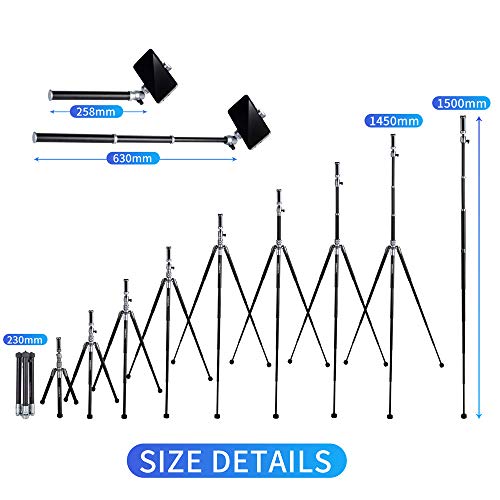 Camera Tripod, COMAN 3 in 1 Phone Tripod and Selfie Stick Tripod with Bluetooth Remote 57 inch for iPhone
