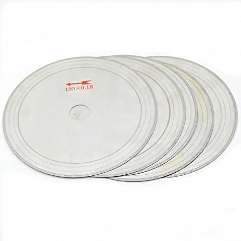 ILOVETOOL 6 inch Thin Edge Wet Diamond Blade Disc Lapidary Saw Gemstone Pack of 5Pcs Cover