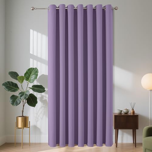 Joydeco Cortina Dormitorio Salon Opaca con Ojales 1 Pieza 140x240 CM, Blackout Curtain Termica Aislante Frio y Calor para Decoración y Protección de Ventana Puerta Vestidore Armario