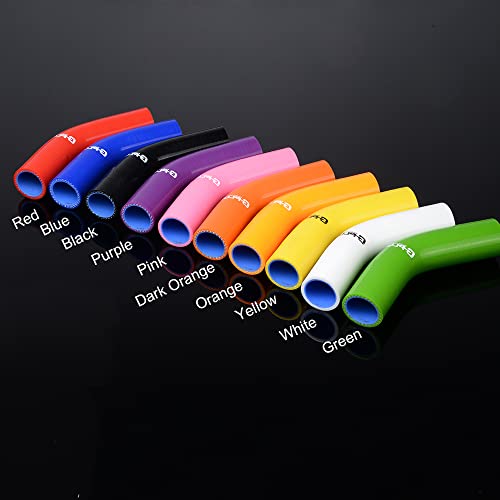 G-Plus Silicone Radiator Coolant Hose Kit Clamps Compatible With 1991-2001 Jeep Cherokee Xj 4.0 L6 2Pcs Red #TOP2