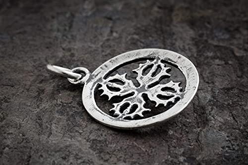 Sterling Silver Double Vajra, Tibetan Dorje - (Pendant Only Or Necklace) #TOP3