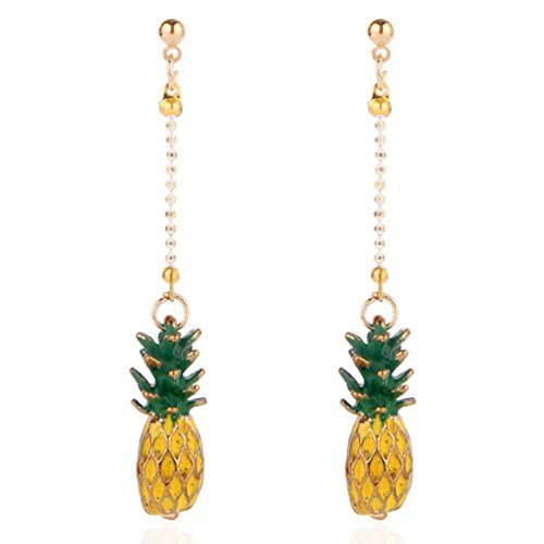SAKAIPA Women'S Pineapple Long Earrings Pineapple Earrings For Women Pineapple Earrings For Girls Hypoallergenic