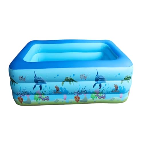 1000-Gallon 120"x60"x23" XL Inflatable Pool - Sleek Minimalist Design, Sun-Kissed